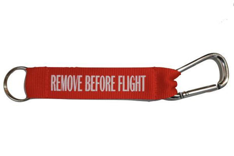 porte cles mousqueton remove before flight