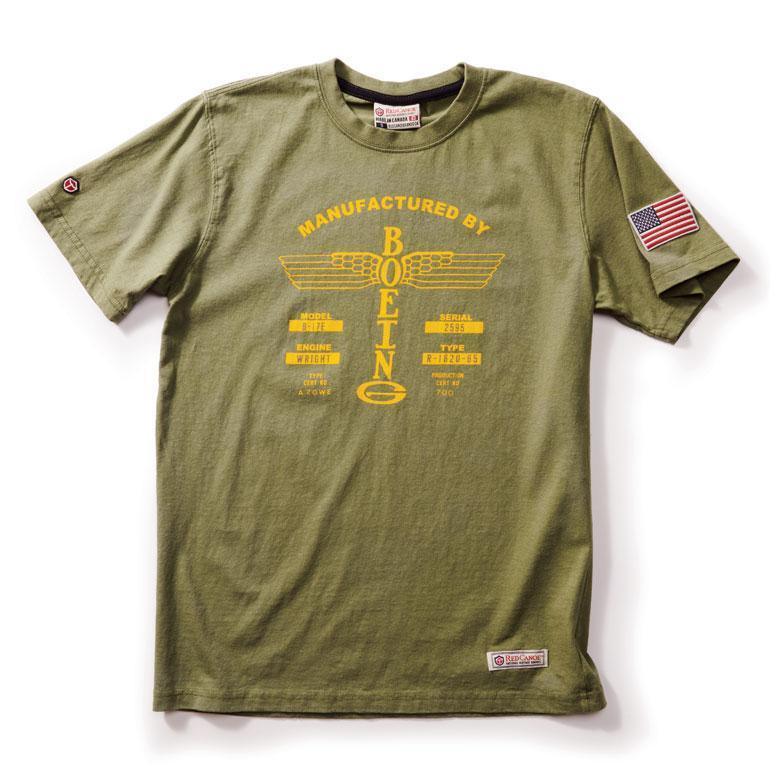 t-shirt boeing vintage - red canoe