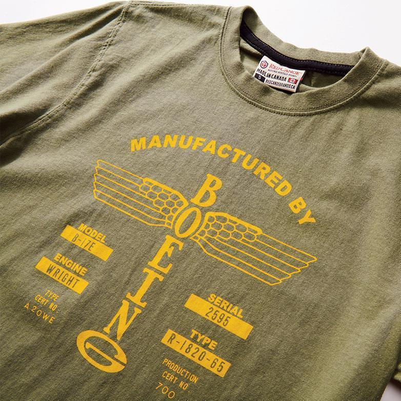 t-shirt boeing vintage - red canoe