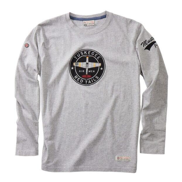 T-Shirt TUSKEGEE AIRMEN Gris Manches longues - Red Canoe Tee-shirt - Polo - Sweat Red Canoë