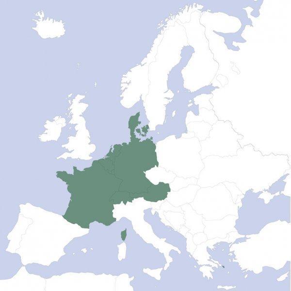 vfr paper chart services - aveub6 - europe - edition bravo
