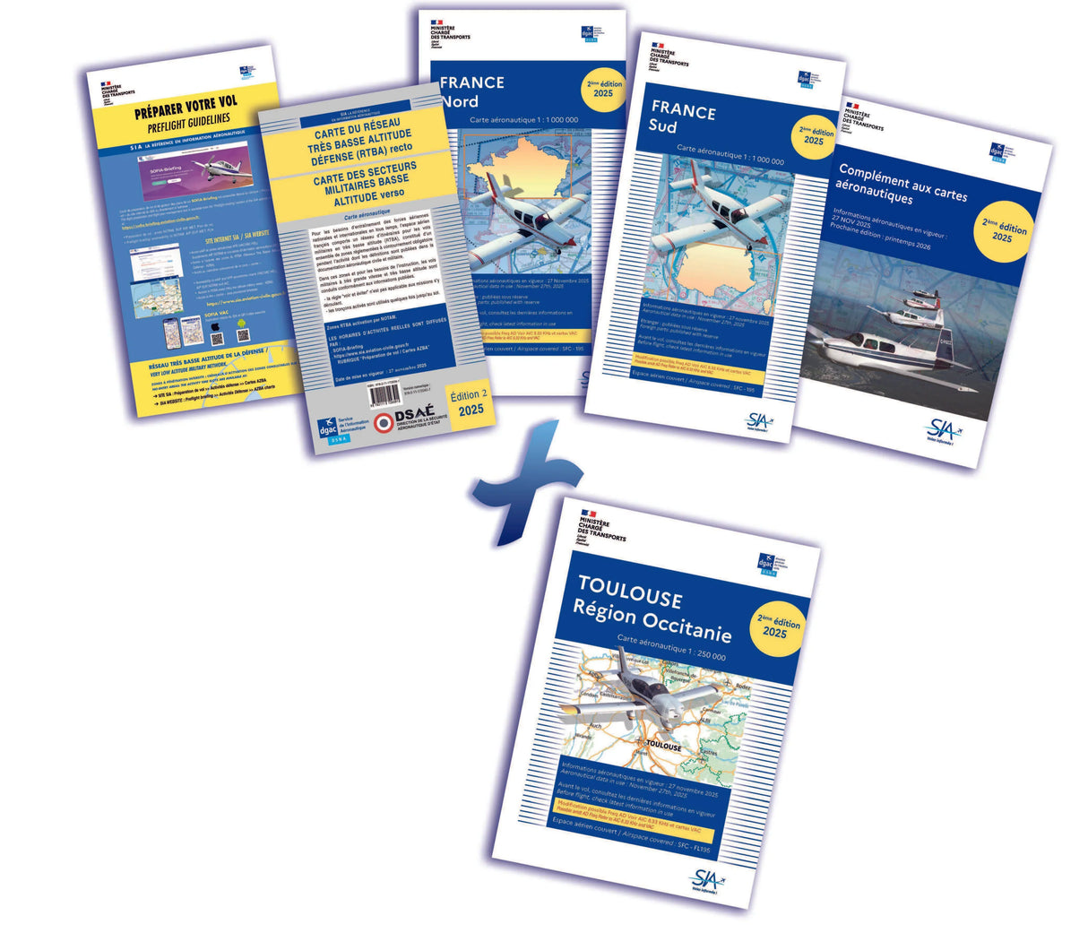 DOCUMENTS VFR 2025 2e Edition + TOULOUSE Région Occitanie - SIA