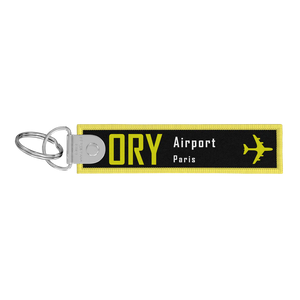 Porte-clés flamme Remove Before Flight noire / ORLY