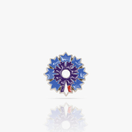 Pin's pétale tricolore Bleuet de France en Papier