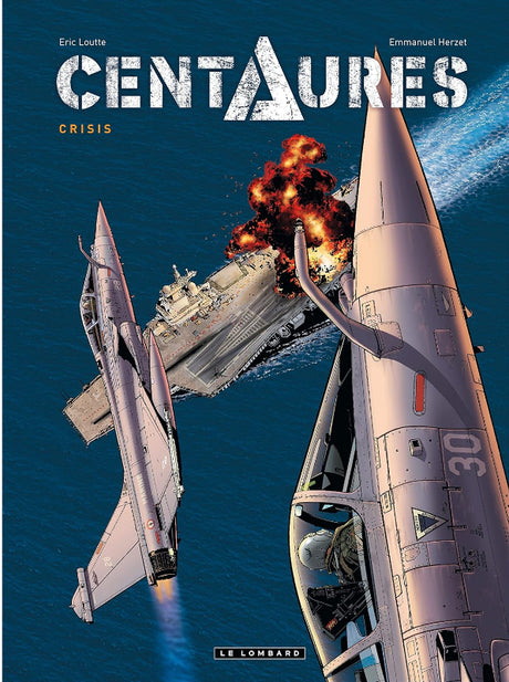 Première de couverture de la bande dessinée Centaures risis par Eric Loutte et Emmanuel Herzet aux éditions Le Lombard
