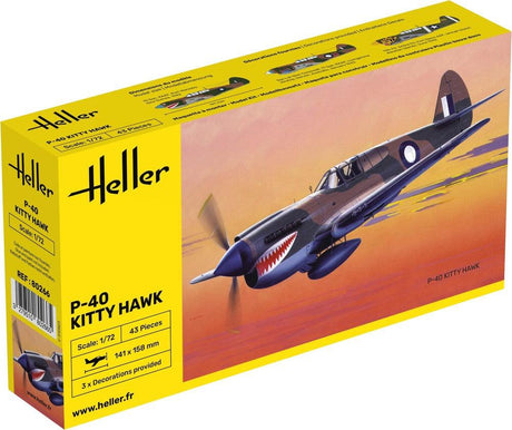 Maquette P-40 Kitty Hawk - Heller (80266) - LA BOUTIQUE DU PILOTE