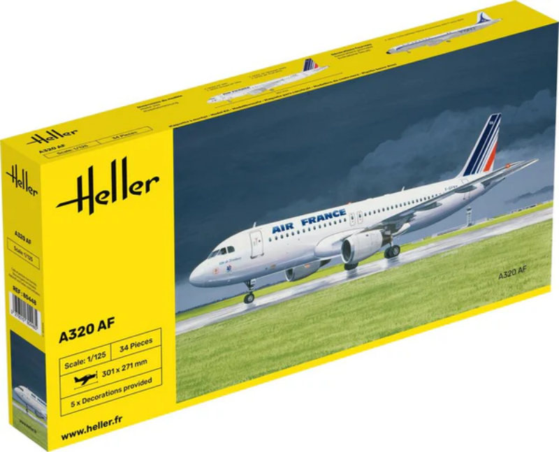 Boîte du kite de construction de l'avion Airbus 320 échelle 1 /125