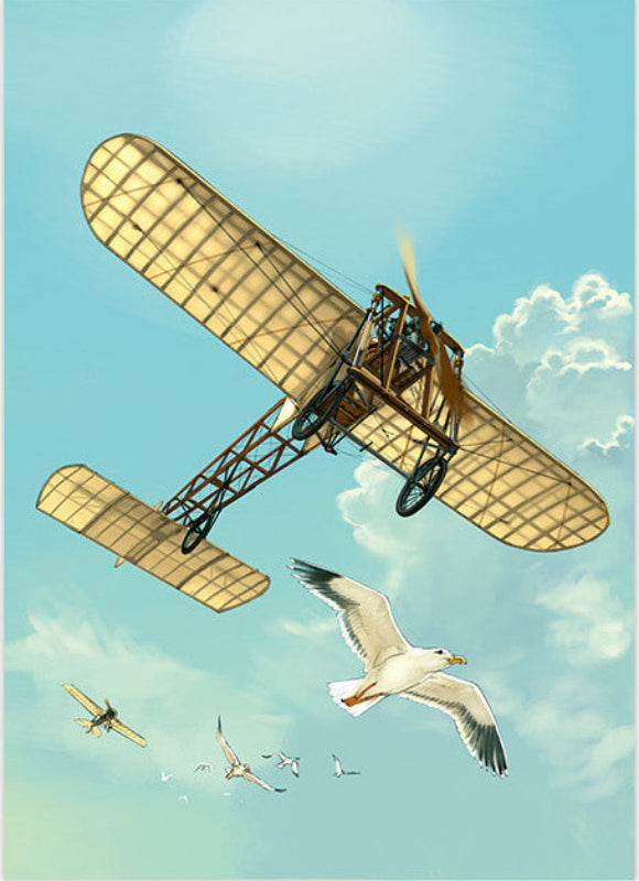 Poster Blériot illustré par Romain Hugault