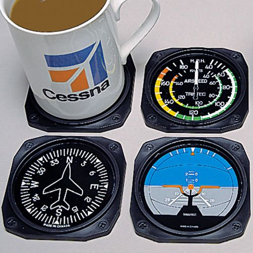 Sous-verres ronds "tableau de bord"