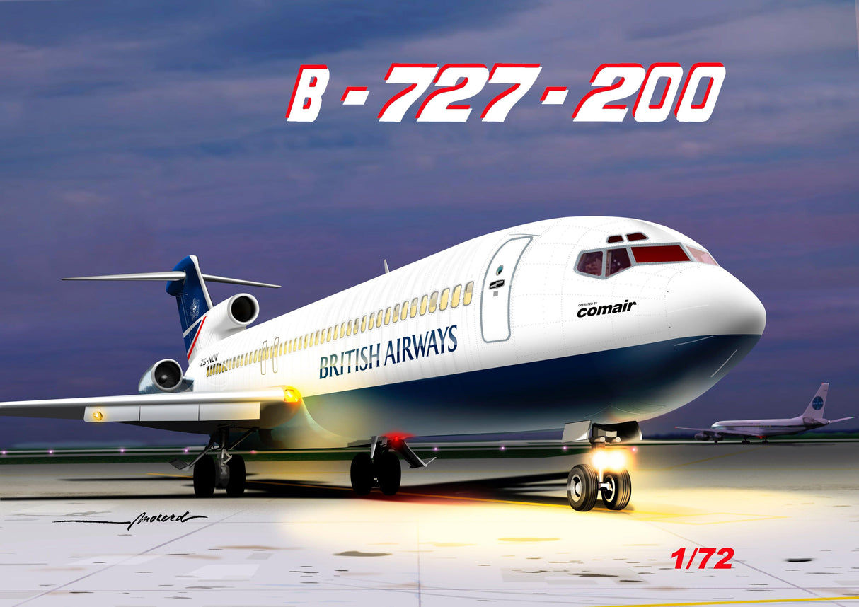 Maquette 1/72 BOEING 727-200 British Airways MACH2 MAQUETTES A CONSTRUIRE MACH 2