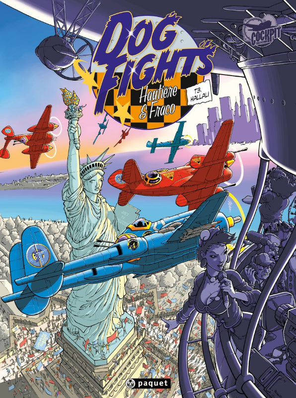 Première de couverture de la bande dessinée Dog Fights, tome  : Hallali par Hautière et Fraco aux éditions Paquet