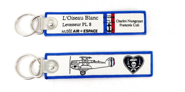 PORTE CLES L'OISEAU BLANC - LA BOUTIQUE DU PILOTE