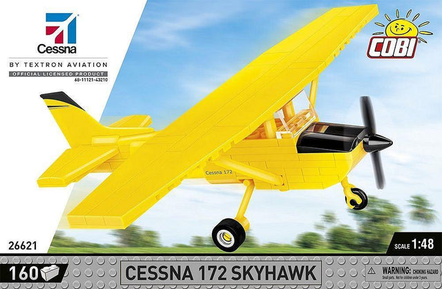 Jouet Maquette Cessna 172 Skyhawk Jaune - Cobi - LA BOUTIQUE DU PILOTE