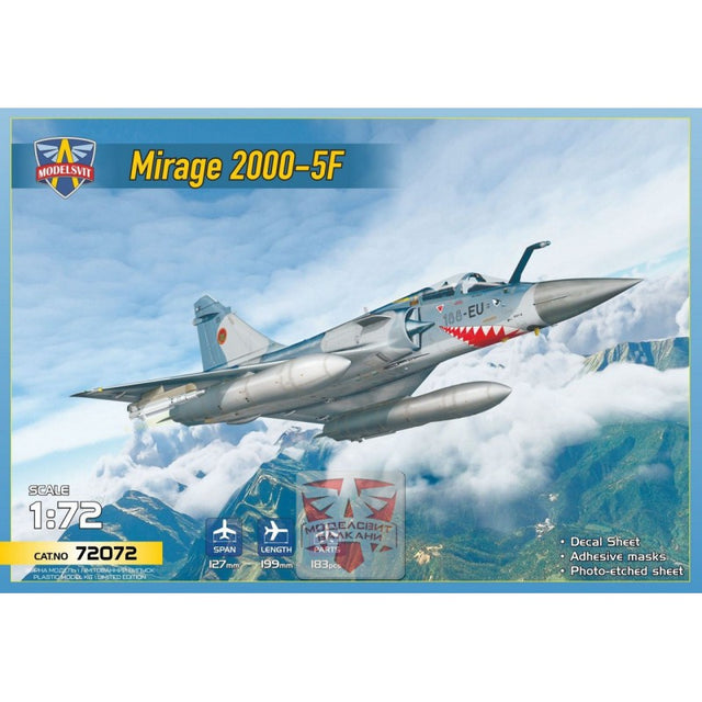 Boîte de la maquette à construire du Mirage 2000-5f par Modelsvit