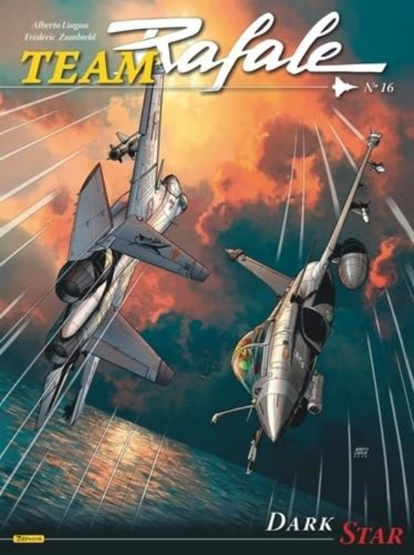 Première de couverture du tome 16 de la bande dessinée Team Rafale, Dark Star, aux éditions éphyr