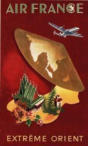 affiche musee air france 50 cm x 70 cm 326 extreme orient