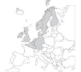 ifr paper chart services - anor01 - northern europe - enroute low