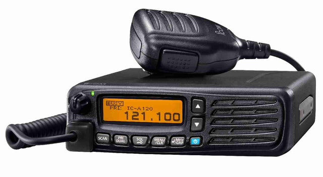 radio icom ica120e mobile vhf aviation "sol-air" 8.33 khz