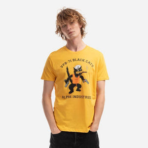 t-shirt black cats vpb-71 - alpha industries
