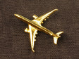 Pins doré repr2sentant m'avion A350
