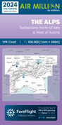 PRE-COMMANDE CARTE AIR MILLION ALPES 2024 (1/500 000) - LA BOUTIQUE DU PILOTE