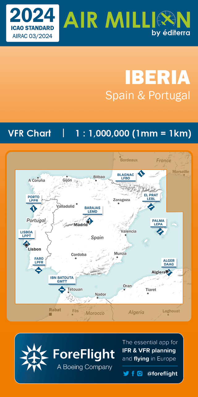 PRE-COMMANDE CARTE AIR MILLION IBERIA 2024 - LA BOUTIQUE DU PILOTE