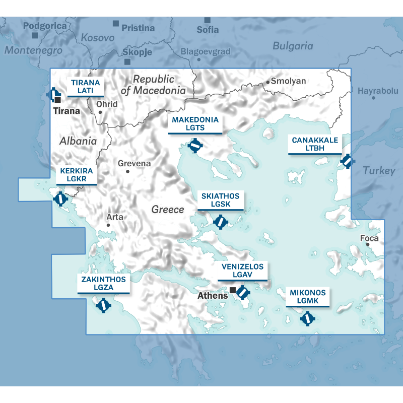Carte Nord Grèce et Balkans 2026 1/500000 Air Million Editerra