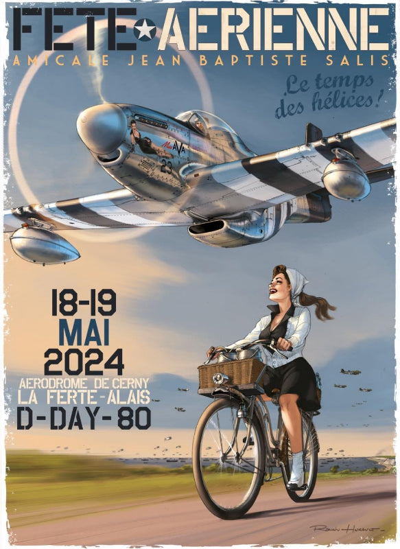 Affiche fête aérienne 2019 la ferte alais par Romain Hugault