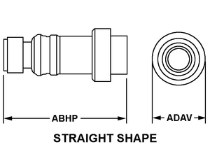 Adaptateur 20cm Jupiter Male VT vers Lemo Femelle -