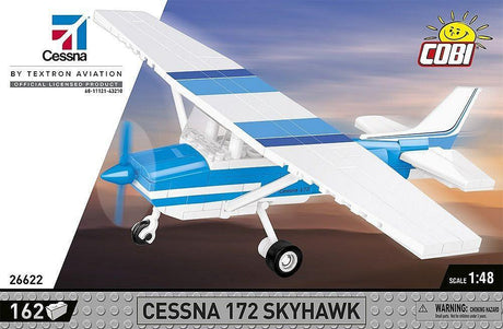 Jouet Maquette Cessna 172 Skyhawk Blanc et Bleu - Cobi - LA BOUTIQUE DU PILOTE