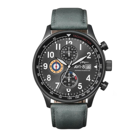 Montre AVI-8 Hawker Hurricane bracelet vert cadran noir