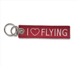 Porte-clés flamme I Love Flying