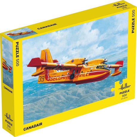 Puzzle Canadair 500 Pieces - Heller - LA BOUTIQUE DU PILOTE