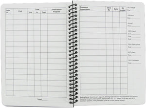 intérieur du carnet de route à spirale