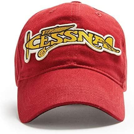 casquette cessna plane cap red - red canoe