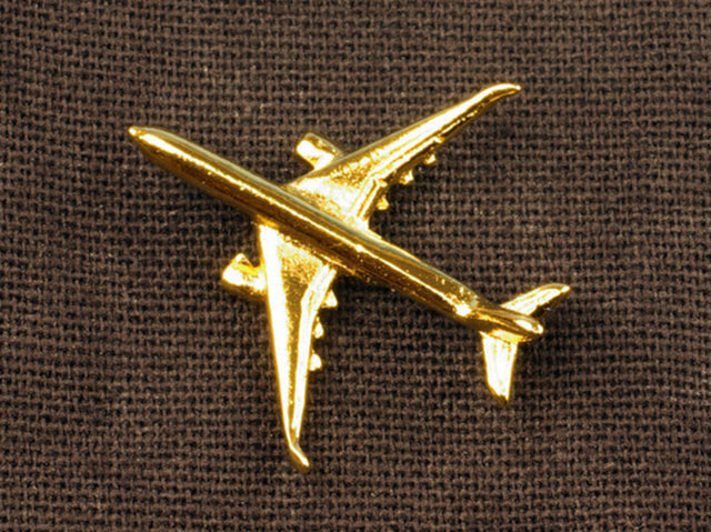 Pins doré repr2sentant m'avion A350