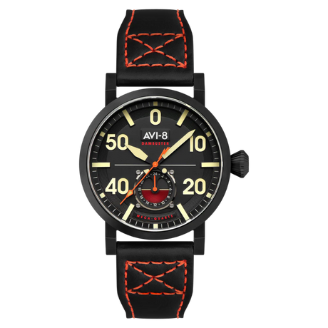 Montre AVI-8 modèle dambuster Chadwick couleur coal black