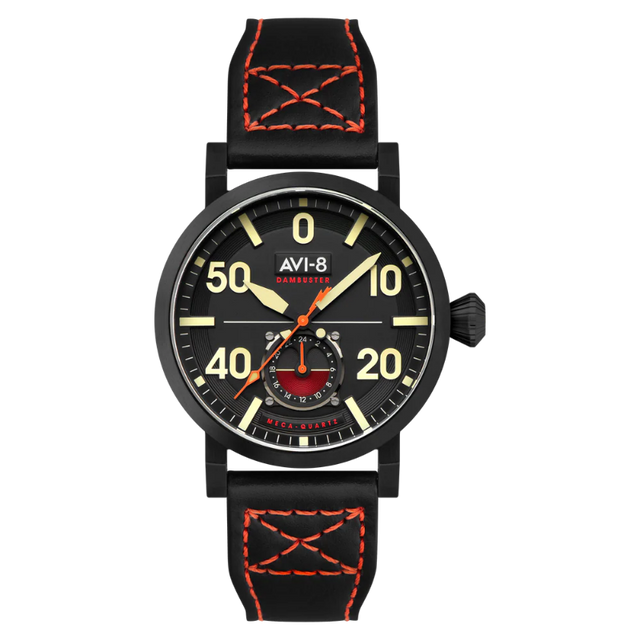 Montre AVI-8 modèle dambuster Chadwick couleur coal black