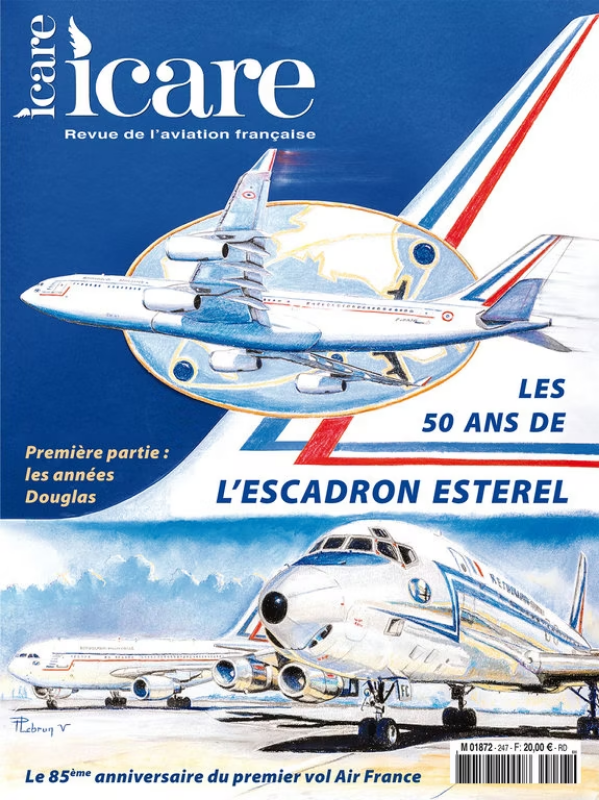 Première de couverture de la revue Icare numérp 247 sur les 50 ns de l'escadron esterel