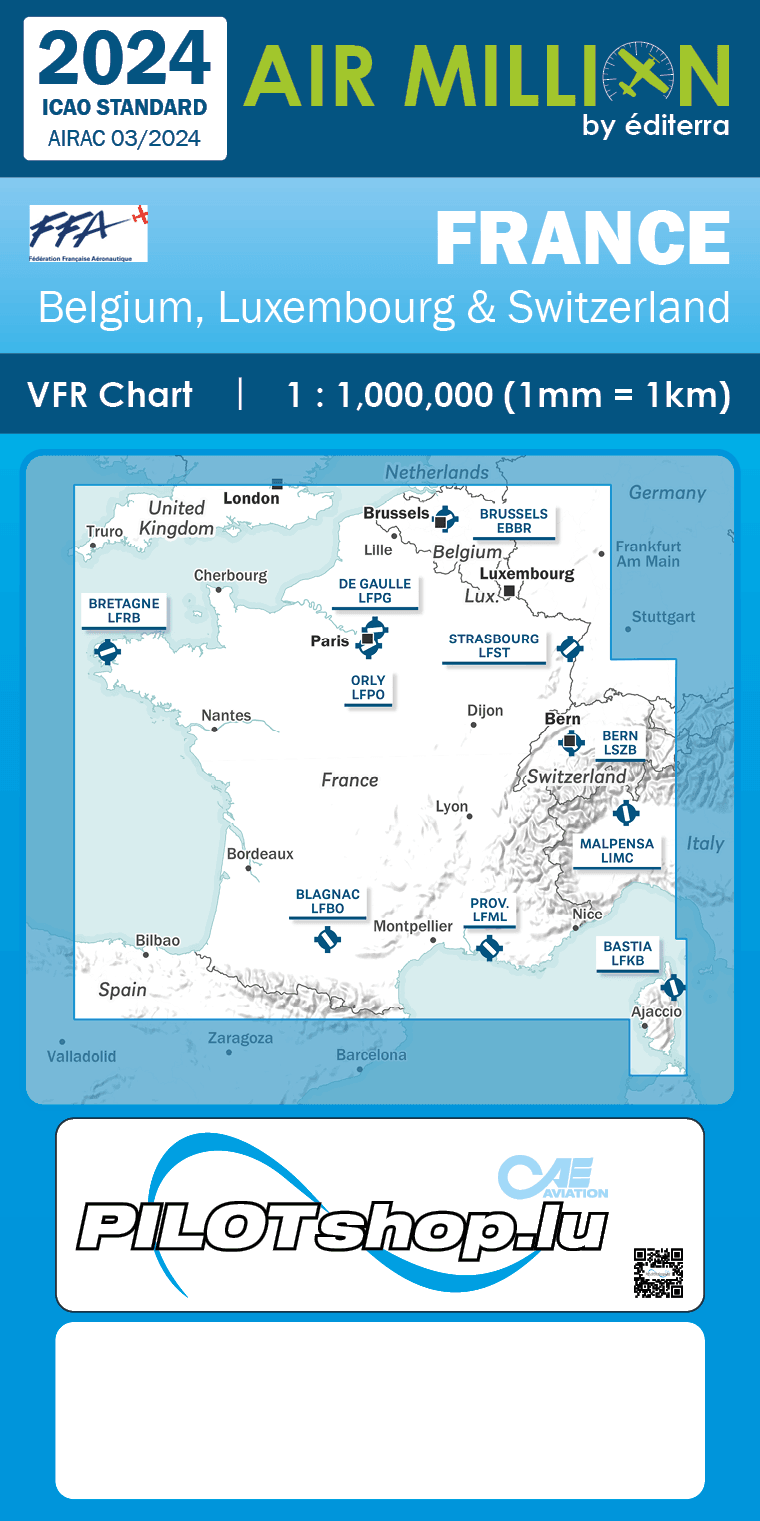 PRE-COMMANDE CARTE AIR MILLION FRANCE 2024 - LA BOUTIQUE DU PILOTE