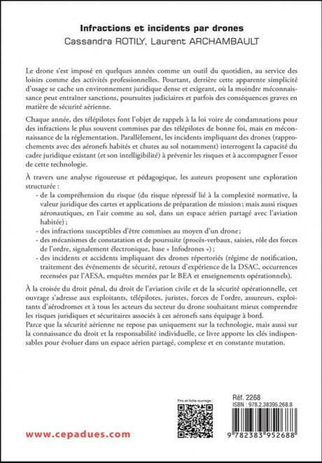 Infractions et incidents par drones - Cassandra Rotily et Laurent Archambault