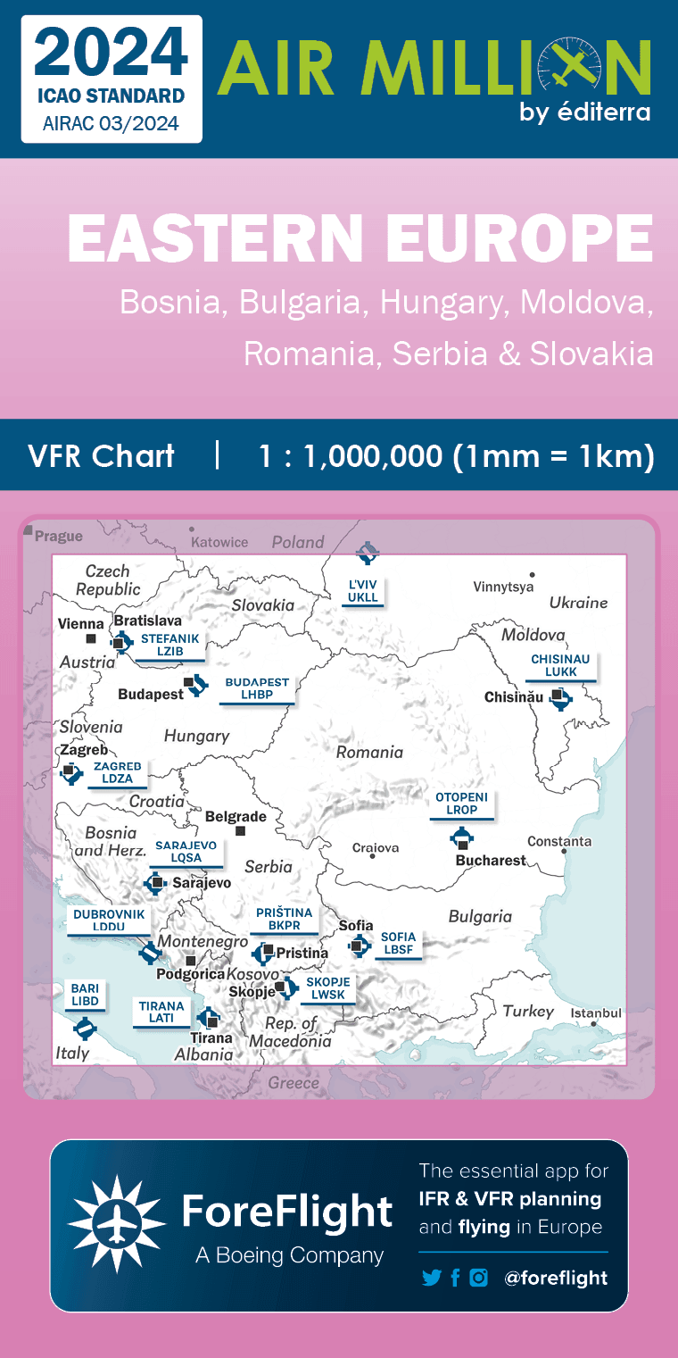 PRE-COMMANDE CARTE AIR MILLION EUROPE DE L'EST 2024 - LA BOUTIQUE DU PILOTE