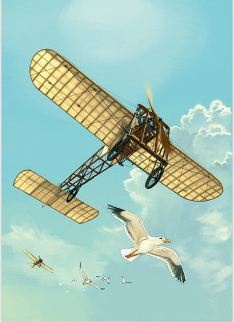 Poster Blériot illustré par Romain Hugault