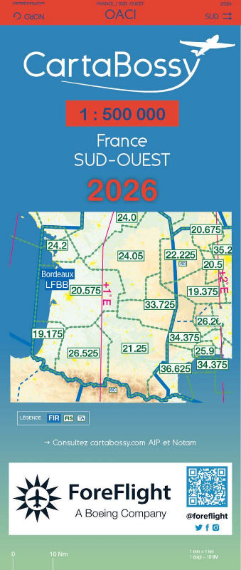 Carte France Sud-Ouest 2026 1/50000 CartaBossy