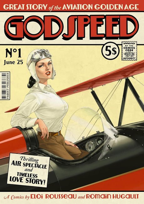 BD Godspeed par Romain Hugault, format comics numéro 1 sur 4, éditions Paquet