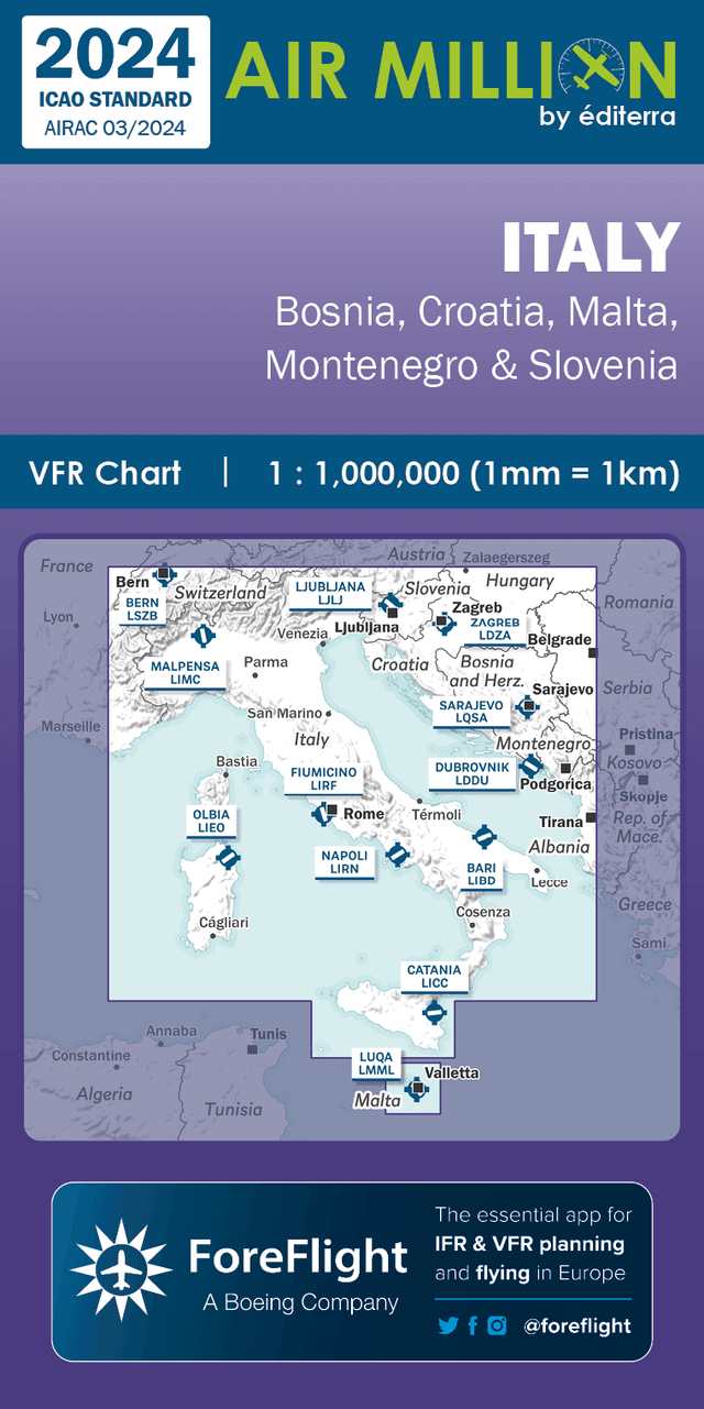 PRE-COMMANDE CARTE AIR MILLION ITALY 2024 - LA BOUTIQUE DU PILOTE