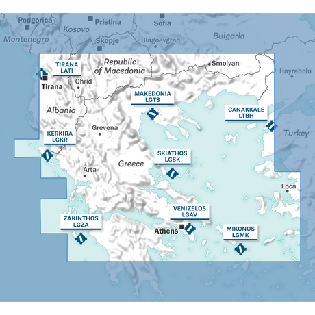Carte Nord Grèce et Balkans 2026 1/500000 Air Million Editerra
