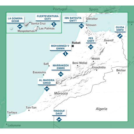 Carte Maroc 1/1000000Air Million 2026 Editerra