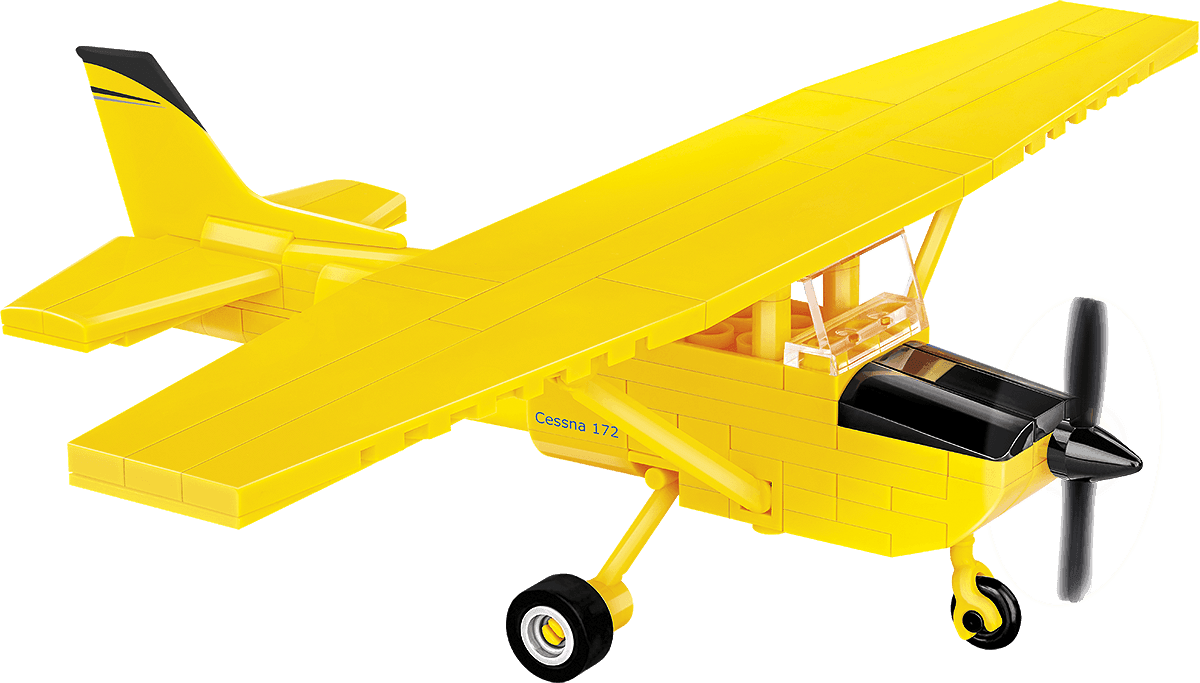 Jouet Maquette Cessna 172 Skyhawk Jaune - Cobi - LA BOUTIQUE DU PILOTE