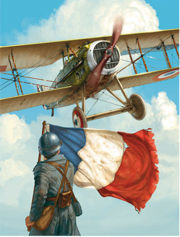 Poster tiré de la bande dessinée le Pilote à l'Edelweiss par Romain Hugault